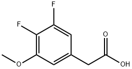 Benzeneacetic acid, 3,4-difluoro-5-methoxy- Structure