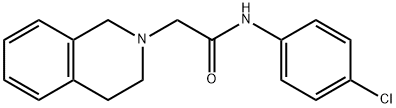 2(1H)-Isoquinolineacetamide, N-(4-chlorophenyl)-3,4-dihydro- Structure