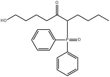 6-diphenylphosphoryl-1-hydroxydecan-5-one Structure
