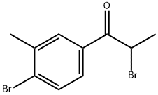1-Propanone, 2-bromo-1-(4-bromo-3-methylphenyl)- Structure
