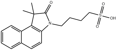 3H-Benz[e]indole-3-butanesulfonic acid, 1,2-dihydro-1,1-dimethyl-2-oxo- Structure