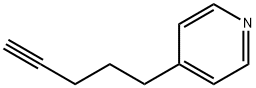 Pyridine, 4-(4-pentyn-1-yl)- Structure
