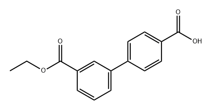 [1,1'-Biphenyl]-3,4'-dicarboxylic acid, 3-ethyl ester Structure