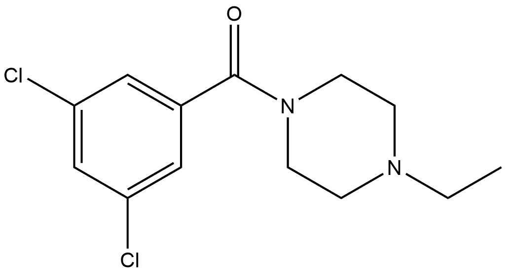 (3,5-Dichlorophenyl)(4-ethyl-1-piperazinyl)methanone Structure