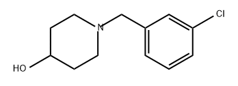 4-Piperidinol, 1-[(3-chlorophenyl)methyl]- Structure