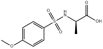 D-Alanine, N-[(4-methoxyphenyl)sulfonyl]- Structure