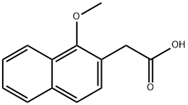 2-Naphthaleneacetic acid, 1-methoxy- Structure