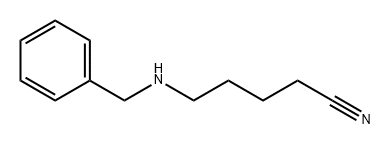 Pentanenitrile, 5-[(phenylmethyl)amino]- Structure