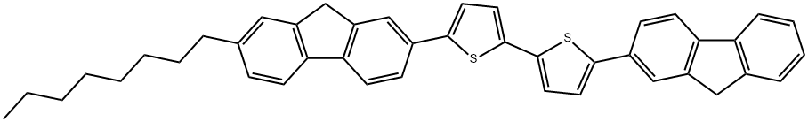 2,2'-Bithiophene, 5-(9H-fluoren-2-yl)-5'-(7-octyl-9H-fluoren-2-yl)- Structure