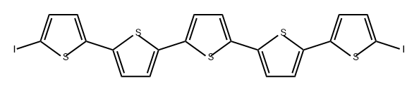 2,2':5',2'':5'',2''':5''',2''''-Quinquethiophene, 5,5''''-diiodo- Structure