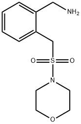 Benzenemethanamine, 2-[(4-morpholinylsulfonyl)methyl]- Structure