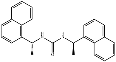 Urea, N,N'-bis[(1R)-1-(1-naphthalenyl)ethyl]- Structure
