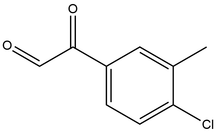 Benzeneacetaldehyde, 4-chloro-3-methyl-α-oxo- Structure