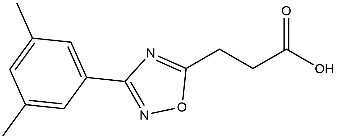 3-(3,5-Dimethylphenyl)-1,2,4-oxadiazole-5-propanoic acid Structure