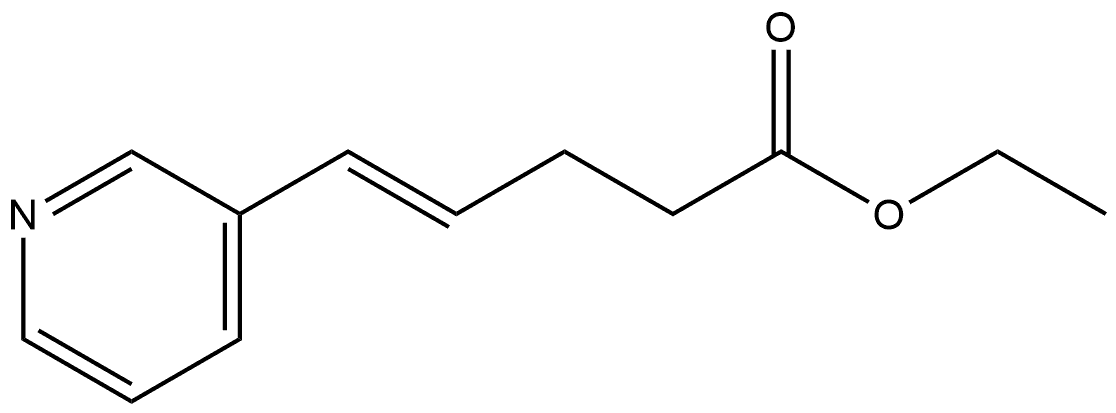 5-(pyridin-3-yl)pent-4-enoic acid ethyl ester Structure