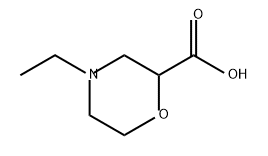 2-Morpholinecarboxylic acid, 4-ethyl- Structure