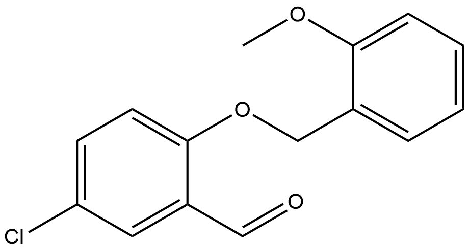 5-Chloro-2-[(2-methoxyphenyl)methoxy]benzaldehyde Structure