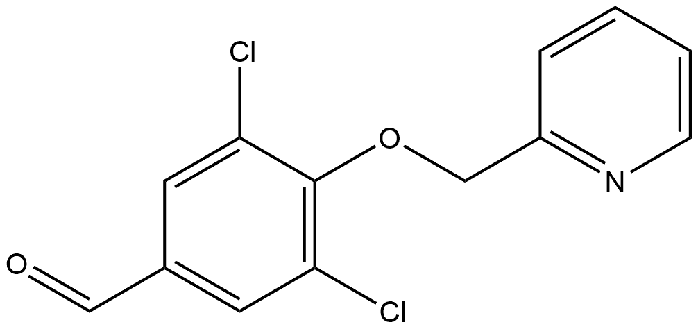 3,5-Dichloro-4-(2-pyridinylmethoxy)benzaldehyde Structure