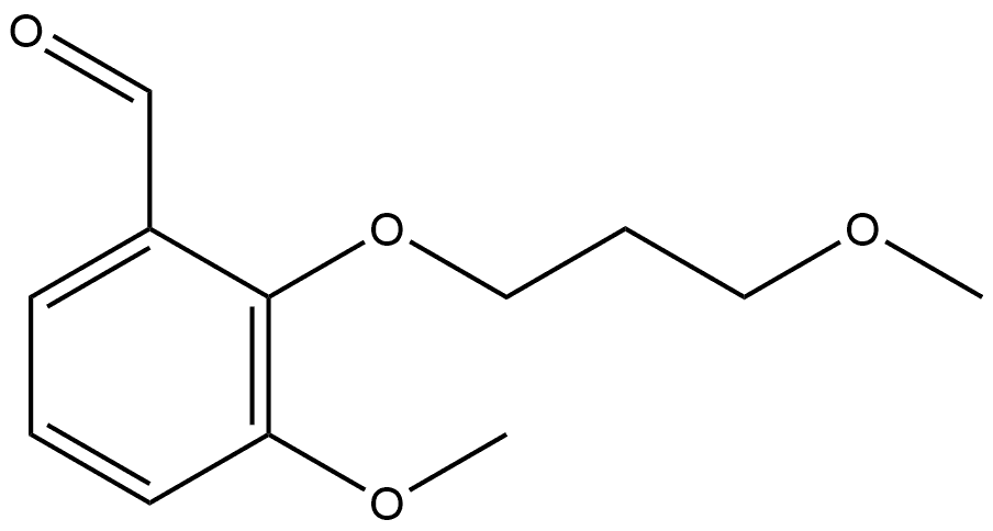 3-Methoxy-2-(3-methoxypropoxy)benzaldehyde Structure