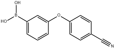 Boronic acid, B-[3-(4-cyanophenoxy)phenyl]- Structure