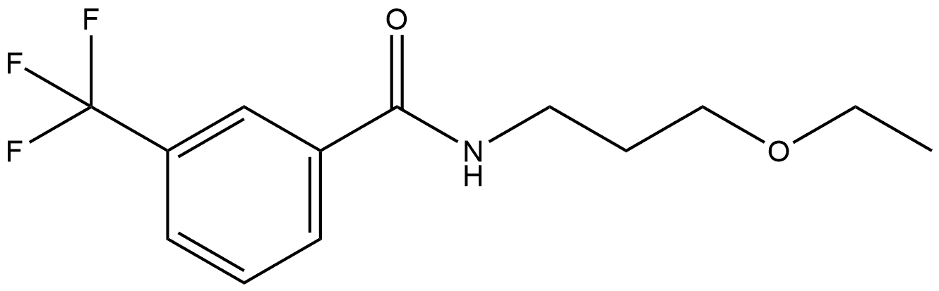 N-(3-Ethoxypropyl)-3-(trifluoromethyl)benzamide Structure