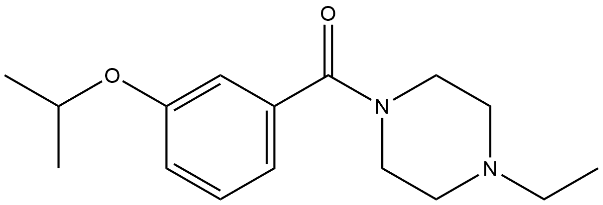(4-Ethyl-1-piperazinyl)[3-(1-methylethoxy)phenyl]methanone Structure