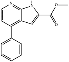 Methyl 4-phenyl-1H-pyrrolo[2,3-b]pyridine-2-carboxylate Structure