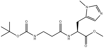 L-Histidine, N-[3-[[(1,1-dimethylethoxy)carbonyl]amino]-1-oxopropyl]-3-methyl-, methyl ester