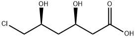 Hexanoic acid, 6-chloro-3,5-dihydroxy-, (3R,5S)- Structure