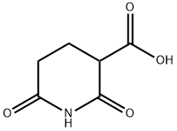3-Piperidinecarboxylic acid, 2,6-dioxo- Structure