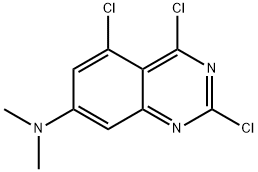 7-Quinazolinamine, 2,4,5-trichloro-N,N-dimethyl- Structure