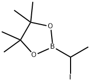 1,3,2-Dioxaborolane, 2-(1-iodoethyl)-4,4,5,5-tetramethyl- Structure