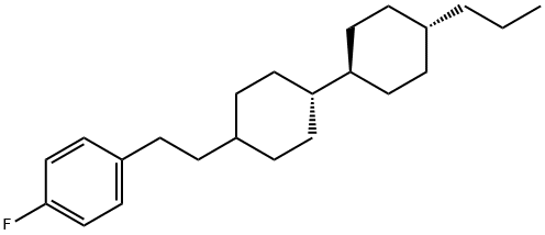 trans,trans-1-(4-Fluorphenyl)-2-(4'-n-propyl-1,1'-bicyclohex-4-yl)ethane (eccp-3f) Structure