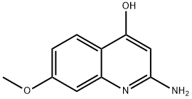 2-amino-7-methoxyquinolin-4-ol Structure