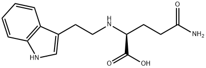 (S)-2-((2-(1H-Indol-3-yl)ethyl)amino)-5-amino-5-oxopentanoic acid Structure