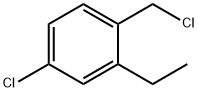 Benzene, 4-chloro-1-(chloromethyl)-2-ethyl- Structure
