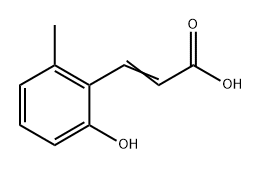 2-Hydroxy-6-methylcinnamic acid Structure