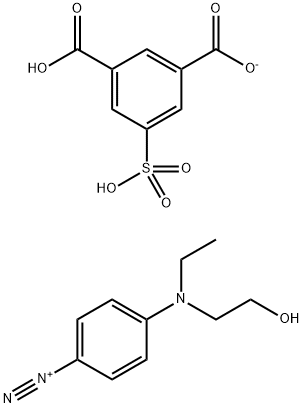 Benzenediazonium,4-[ethyl(2-hydroxyethyl)amino]-,saltwith5-sulfo-1,3-benzenedicarboxylicacid(1:1) Structure
