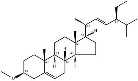 (22E)-3β-Methoxystigmasta-5,22-diene Structure