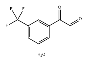 Benzeneacetaldehyde, α-oxo-3-(trifluoromethyl)-, hydrate (1:1) Structure