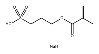 2-Propenoic acid, 2-methyl-, 3-sulfopropyl ester, sodium salt (1:1) Structure