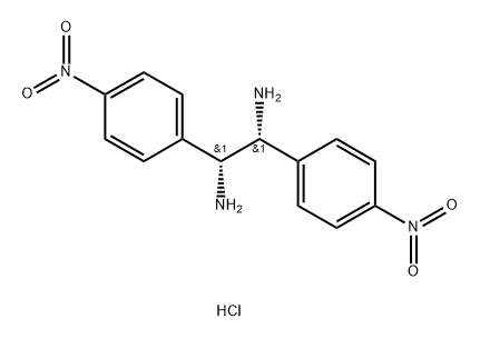 1,2-Ethanediamine, 1,2-bis(4-nitrophenyl)-, hydrochloride (1:2), (1R,2R)- Structure