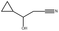 Cyclopropanepropanenitrile, β-hydroxy- Structure