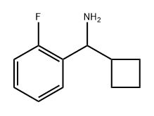 Benzenemethanamine, α-cyclobutyl-2-fluoro- Structure