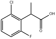 Benzeneacetic acid, 2-chloro-6-fluoro-α-methyl- Structure