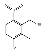 3-Bromo-2-methyl-6-nitrobenzylamine Structure