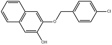 3-[(4-Chlorophenyl)methoxy]-2-naphthalenol Structure