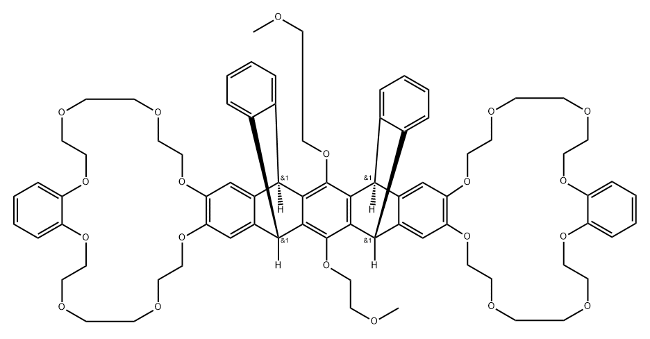 Pentiptycene-derived cis-bis(crown ether)s, 95% Structure
