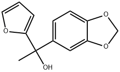 1,3-Benzodioxole-5-methanol, α-2-furanyl-α-methyl- Structure