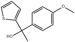 2-Thiophenemethanol, α-(4-methoxyphenyl)-α-methyl-, (+)- Structure